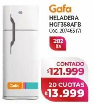 Naldo Lombardi Heladera gafa 282l oferta