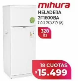 Naldo Lombardi Heladera mihura 328l oferta