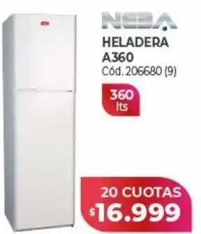 Naldo Lombardi Heladera neba 360l oferta