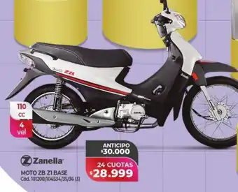 Naldo Lombardi Moto zb z1 zanella base oferta
