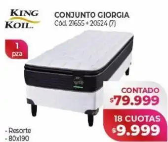 Naldo Lombardi King koil conjunto giorgia 1 pza oferta