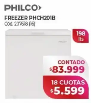 Naldo Lombardi Freezer philco 198l oferta