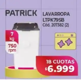 Naldo Lombardi Lavarropas patrick ltpk79sb oferta