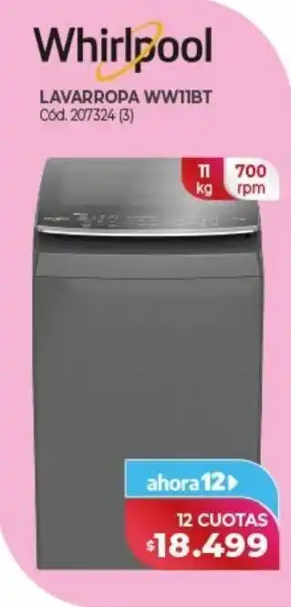 Naldo Lombardi Lavarropa whirlpool ww11bt oferta