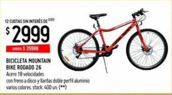 Changomas Bicicleta Mountain Bike Rodado 26 oferta
