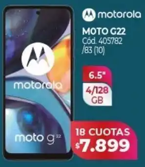 Naldo Lombardi Motorola moto g22 4/128gb oferta
