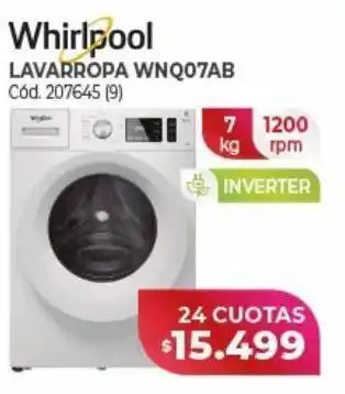 Naldo Lombardi Lavarropas whirlpool wnq07ab oferta