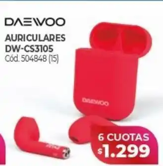Naldo Lombardi Auriculares daewoo dw-cs3105 oferta