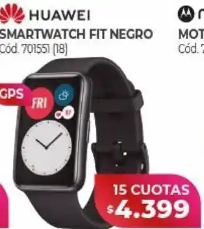 Naldo Lombardi Smartwatch huawei fit negro oferta