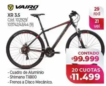 Naldo Lombardi Vairo xr 3.5 29 rod oferta