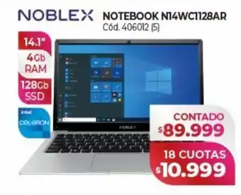 Naldo Lombardi Notebook noblex 14.1" n14wc1128ar oferta