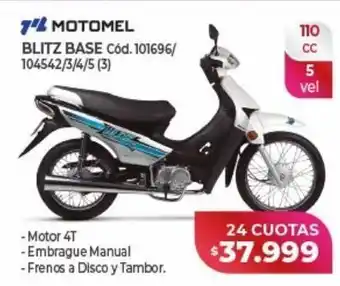 Naldo Lombardi Motomel blitz base 110cc oferta
