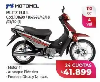 Naldo Lombardi Motomel blitz full 110cc oferta