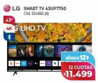 Naldo Lombardi Lg smart tv 43" 43up7750 oferta