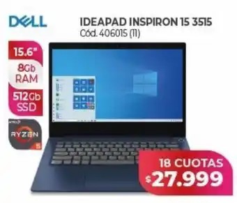 Naldo Lombardi Notebook dell ideapad inspiron 15 3515 oferta