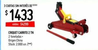 Changomas Criquet Carrito 2 TN oferta