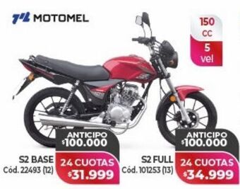 Naldo Lombardi Motomel s2 base oferta