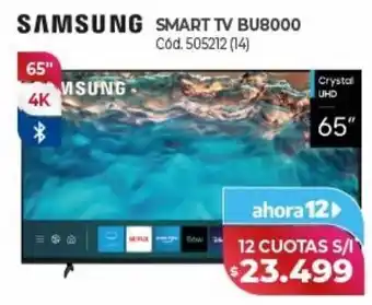 Naldo Lombardi Samsung 65" smart tv bu8000 oferta