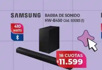 Naldo Lombardi Samsung barra de sonido hw-b450 oferta