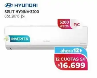 Naldo Lombardi Hyundai split 3200w oferta