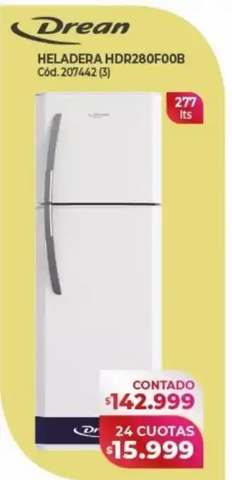 Naldo Lombardi Heladera drean 277l oferta