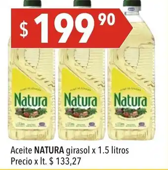 Hergo Natura Aceite girasol x 1.5 litros oferta