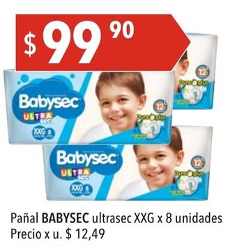 Hergo Babysec Pañal ultrasec XXG x 8 unidades oferta