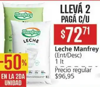 Supermercados Aiello Leche Manfrey 1lt oferta
