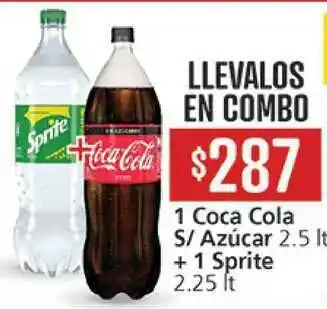 Supermercados Aiello 1 Coca Cola S Azúcar + 1 Sprite oferta