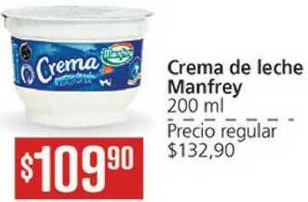Supermercados Aiello Crema De Leche Manfrey 200ml oferta