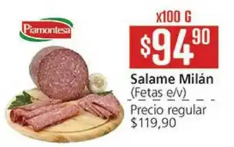 Supermercados Aiello Salame Miléan oferta