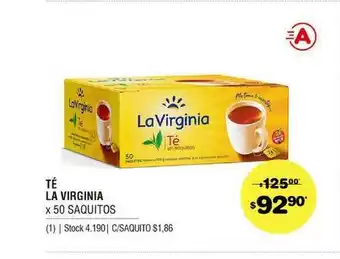 Atomo Conviene Té La Virginia X 50 Saquitos oferta