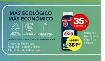 Atomo Conviene Detergente Líquido Para Diluir Skip 35% Descuento oferta