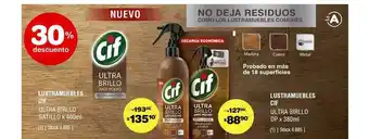 Atomo Conviene Cif Lustramuebles Ultra Brillo Gatillo Lustramuebles Cif Ultra Brillo Dp 30% Descuento oferta