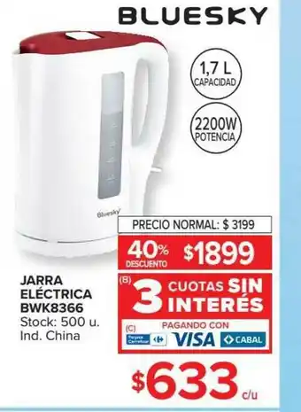 Carrefour Jarra Eléctrica BWK8366 oferta