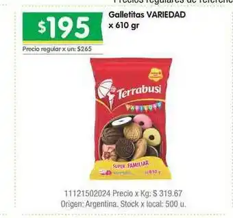 Jumbo Galletitas Variedad X 610gr oferta