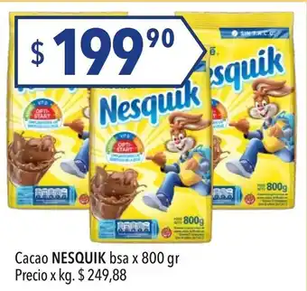 Hergo Nesquik Cacao bsa x 800 gr oferta