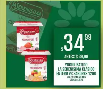 Supermercados Todo Yogur Batido La Serenisima Clásico Entero Vs Sabores oferta
