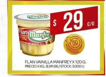 Supermercados DIA Flan Vainilla Manfrey X 120G oferta
