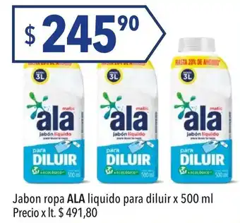 Hergo Ala Jabon ropa liquido para diluir x 500 ml oferta