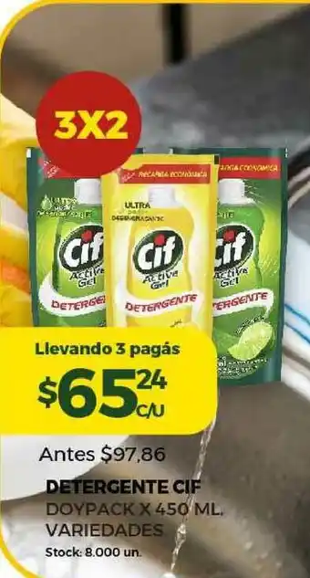 Super MAMI Detergente Cif Doypack x 450ml oferta