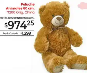 La Anonima Peluche Animales 60 Cm oferta