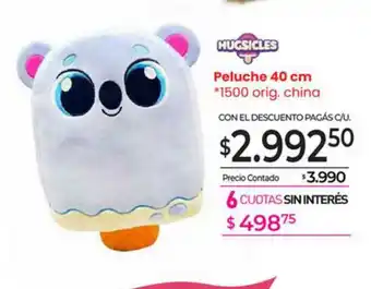 La Anonima Hugsicles Peluche 40 Cm oferta