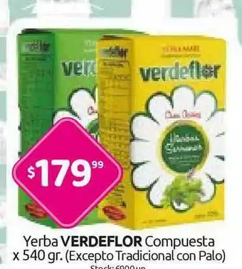 Cordiez Verdeflor Yerba Compuesta x 540gr oferta