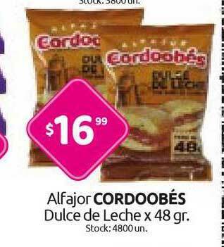 Cordiez Alfajor Cordoobés Dulce De Leche x 48gr oferta
