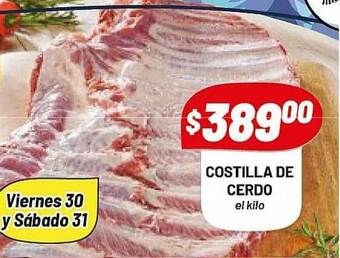 Almacor Costilla De Cerdo oferta