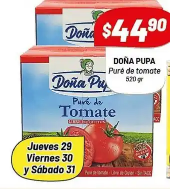 Almacor Doña Pupa Purré De Tomate 520gr oferta