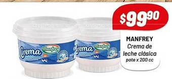 Almacor Manfrey Crema De Leche Clásica x 200cc oferta