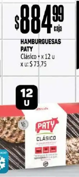 Makro Hamburguesas Paty x 12 u oferta