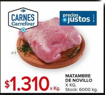Carrefour Maxi Matambre de novillo x kg oferta